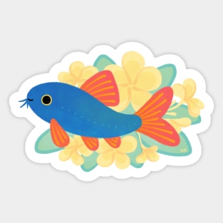 Blue botia Sticker